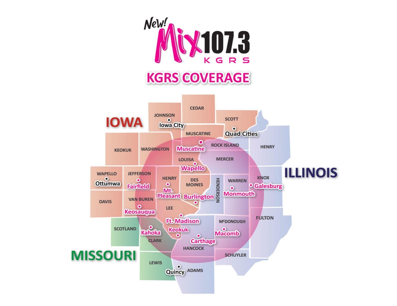 Our stations the new mix 107 3 kgrs